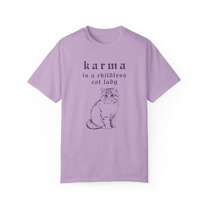 Karma is a Childless Cat Lady Tee