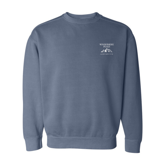 Windermere Peaks Embroidered Comfort Colors Crewneck