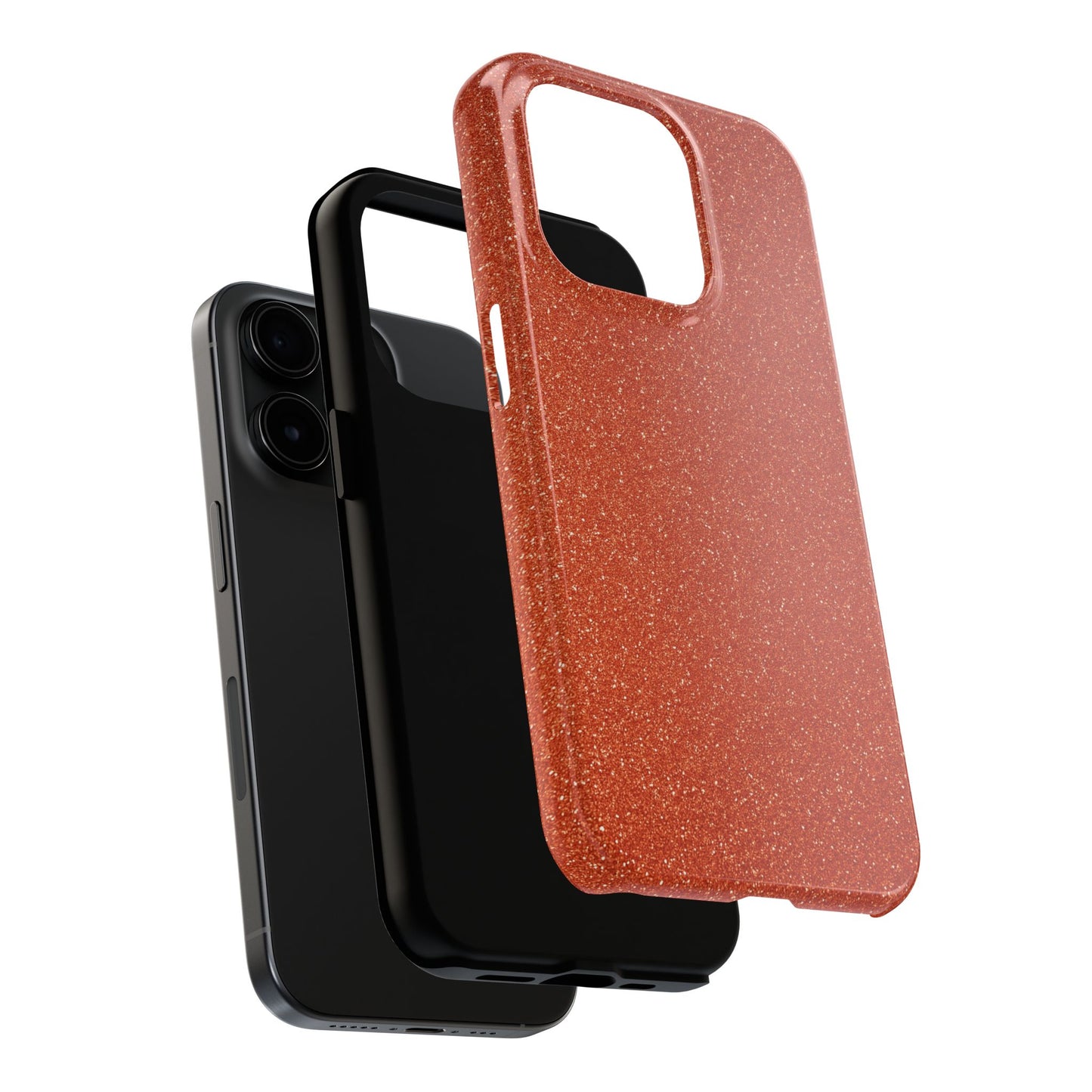 Orange Glitter Phone Case
