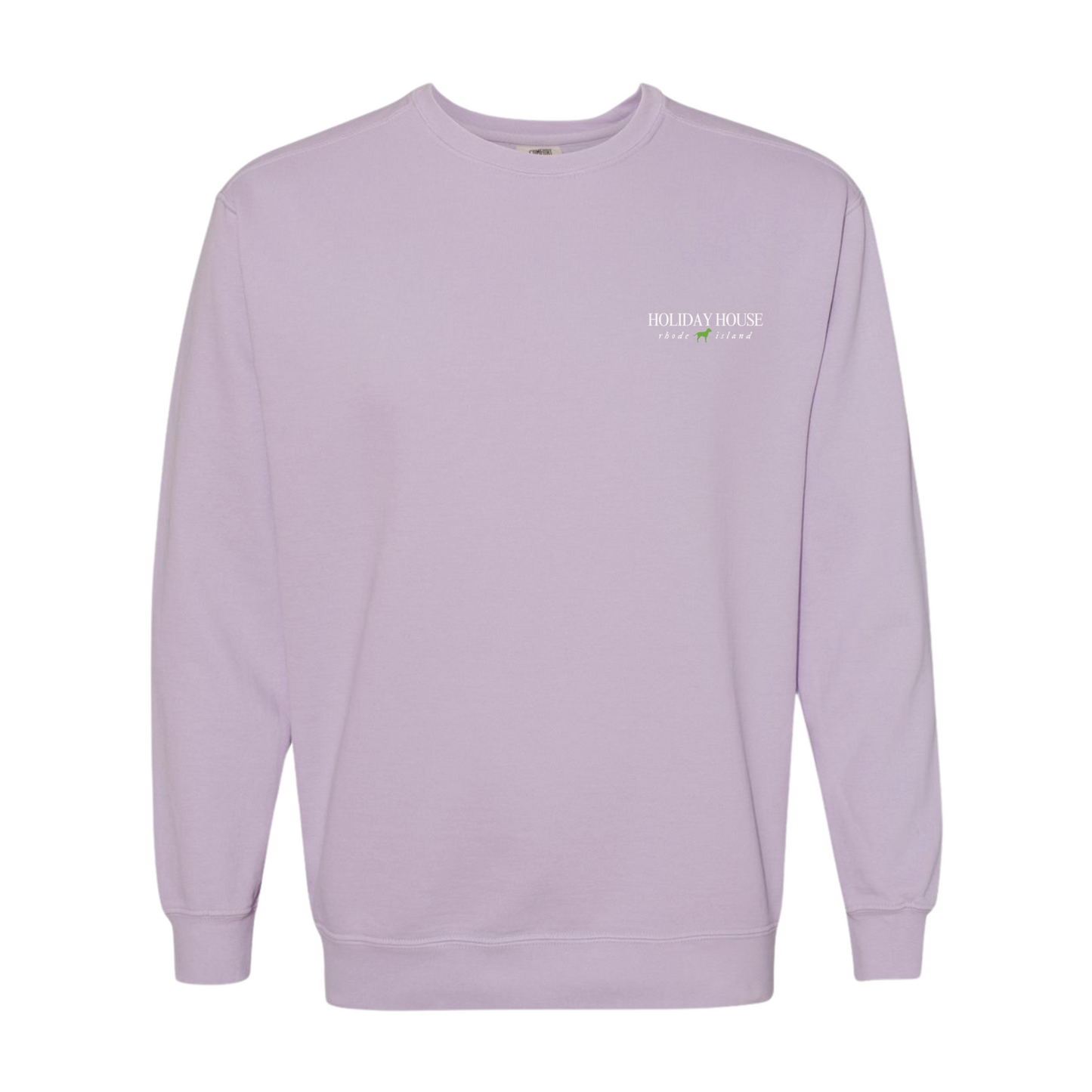 Holiday House Embroidered Comfort Colors Crewneck