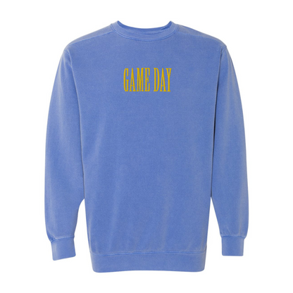 Game Day Embroidered Comfort Colors Crewneck