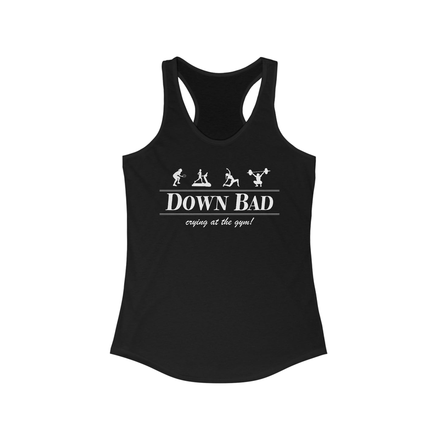 Down Bad Retro Gym Racerback Tank