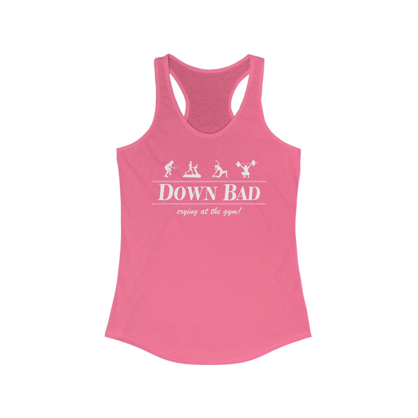 Down Bad Retro Gym Racerback Tank