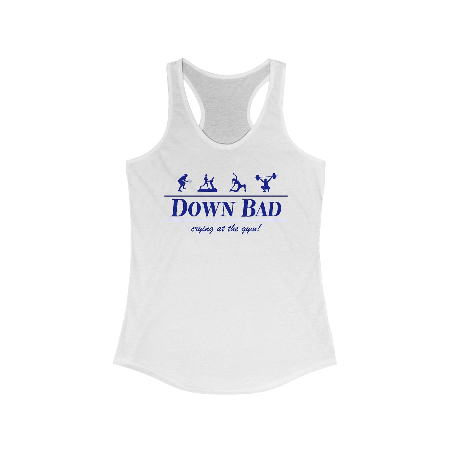 Down Bad Retro Gym Racerback Tank