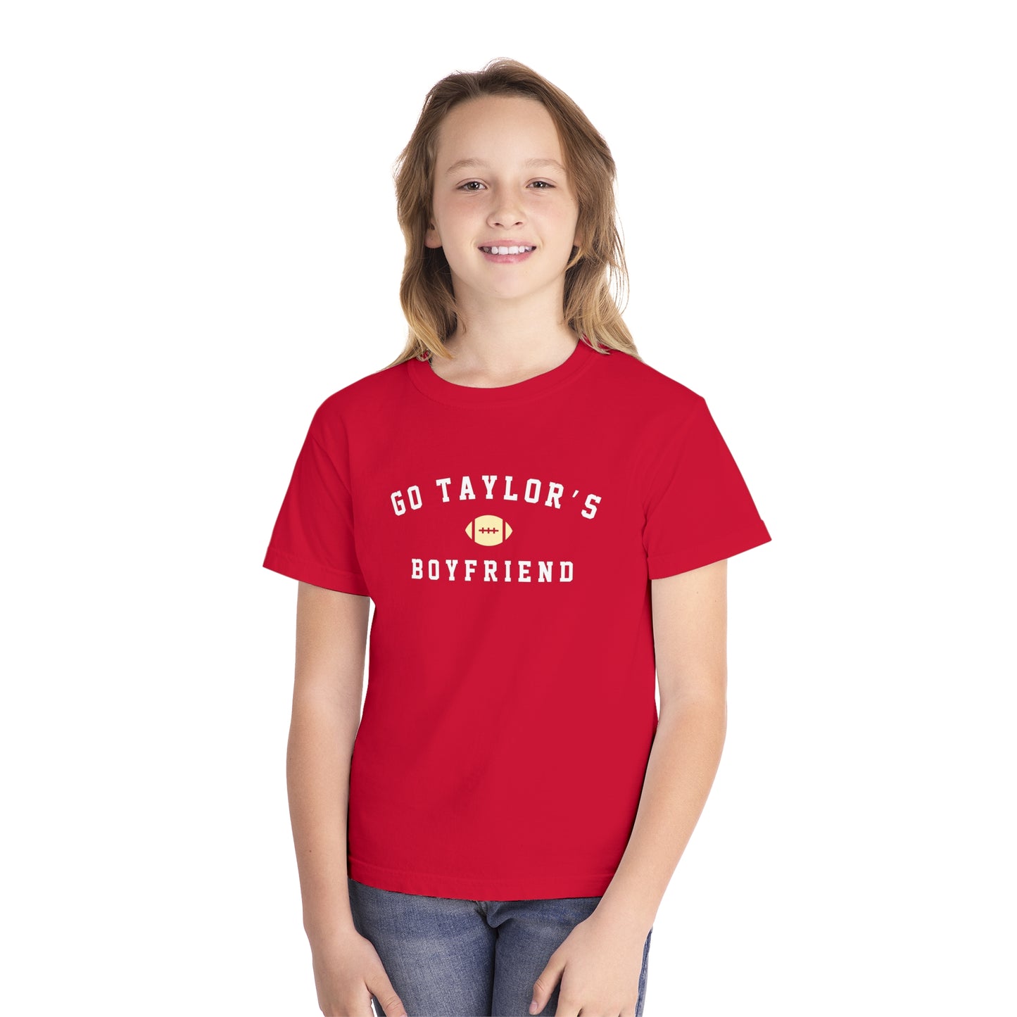 Go Taylor's Boyfriend Youth Jersey tee (Front and Back)