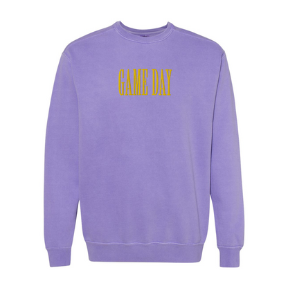 Game Day Embroidered Comfort Colors Crewneck