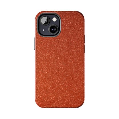 Orange Glitter Phone Case