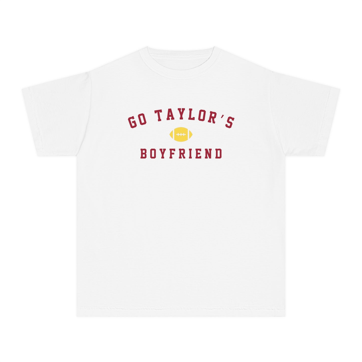 Go Taylor's Boyfriend Youth Jersey tee (Front and Back)