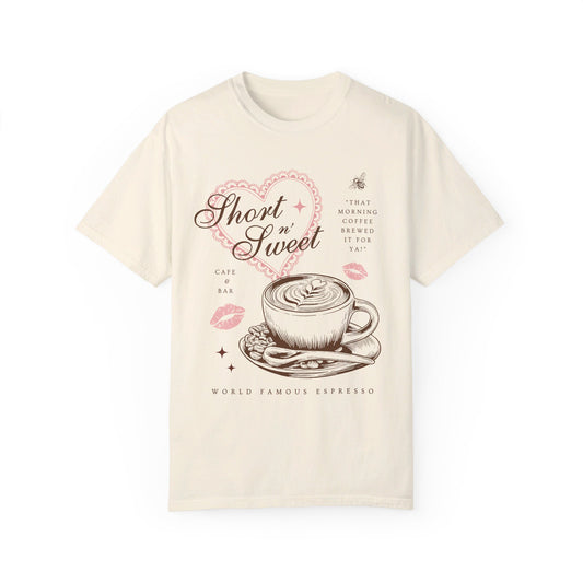 Short n' Sweet Cafe Tee (Front Only)