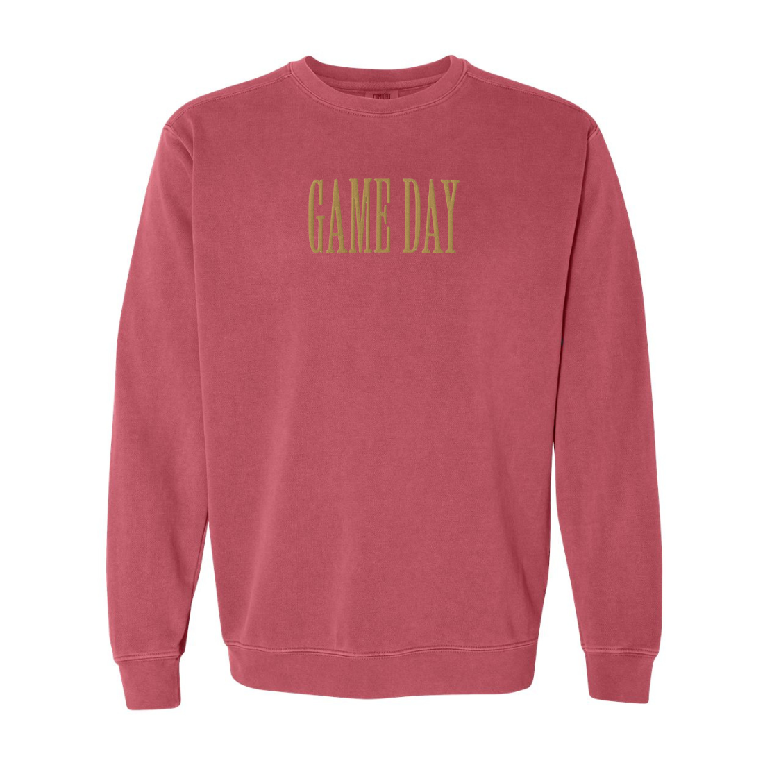 Game Day Embroidered Comfort Colors Crewneck