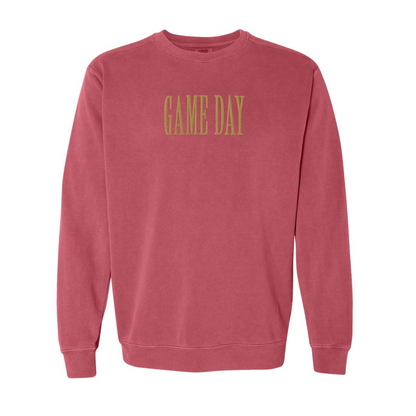 Game Day Embroidered Comfort Colors Crewneck