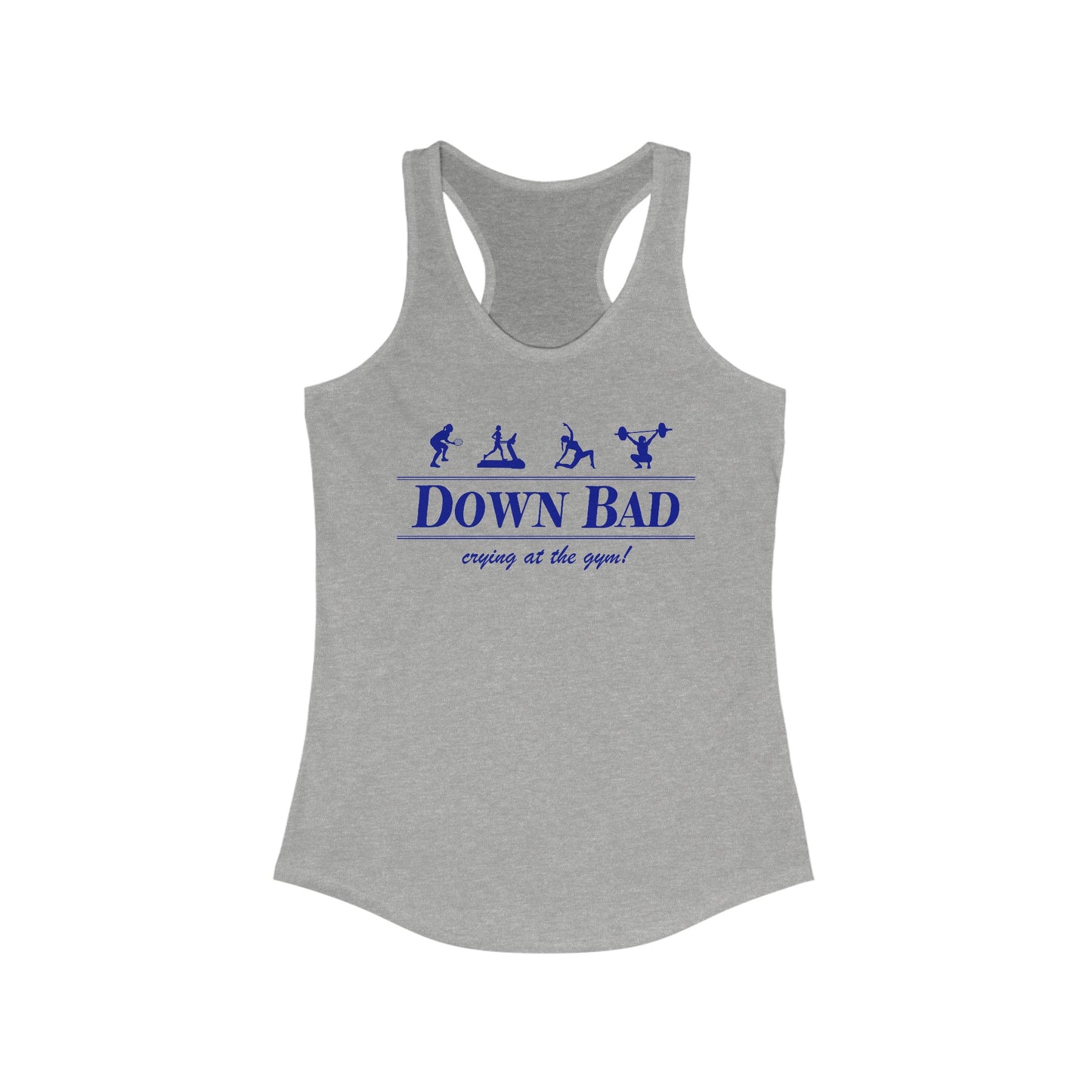 Down Bad Retro Gym Racerback Tank