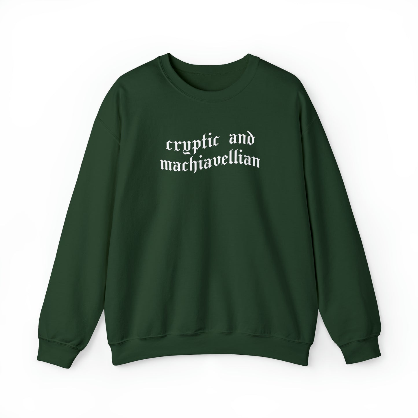 Cryptic and Machiavellian Crewneck