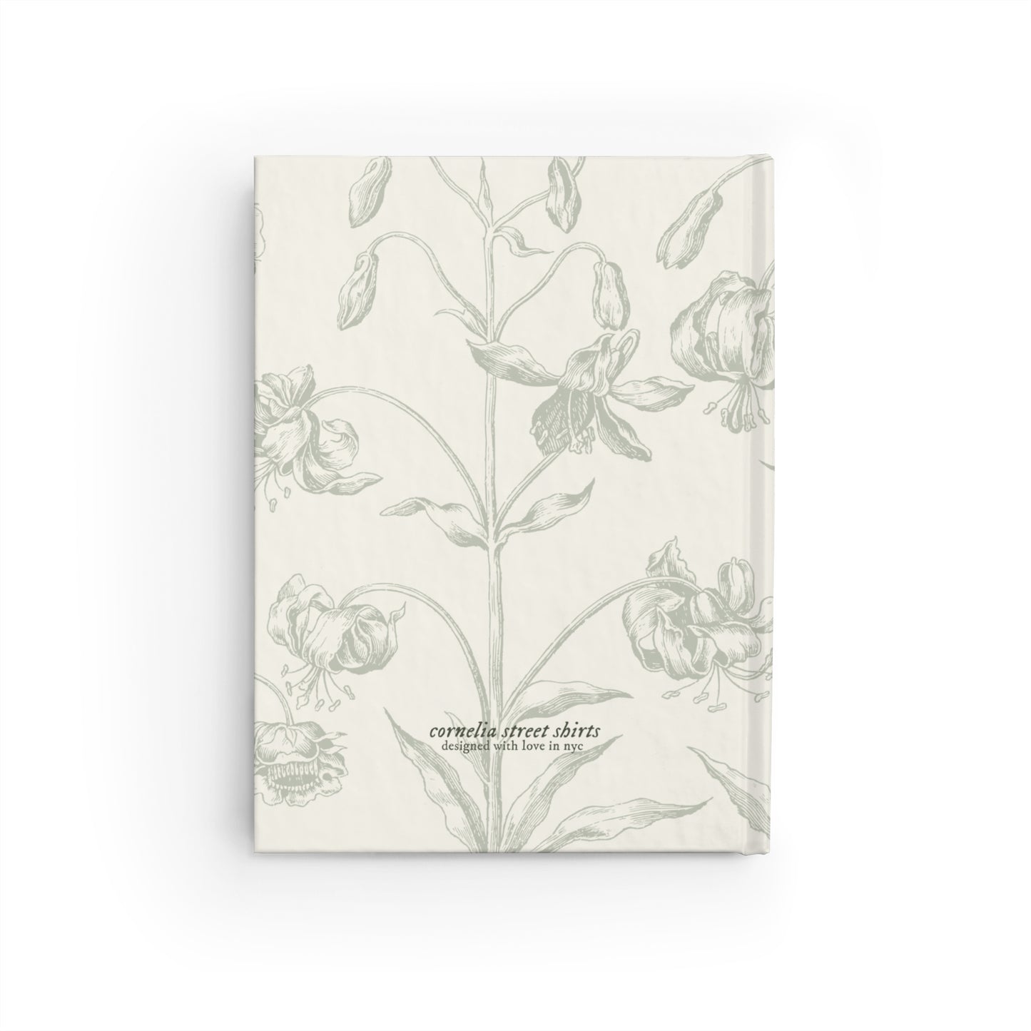 Secret Gardens Journal with Custom Initials – Olive Green