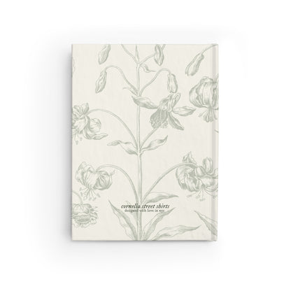 Secret Gardens Journal with Custom Initials – Olive Green