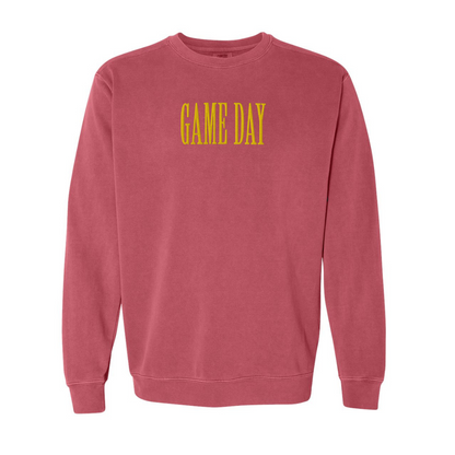 Game Day Embroidered Comfort Colors Crewneck