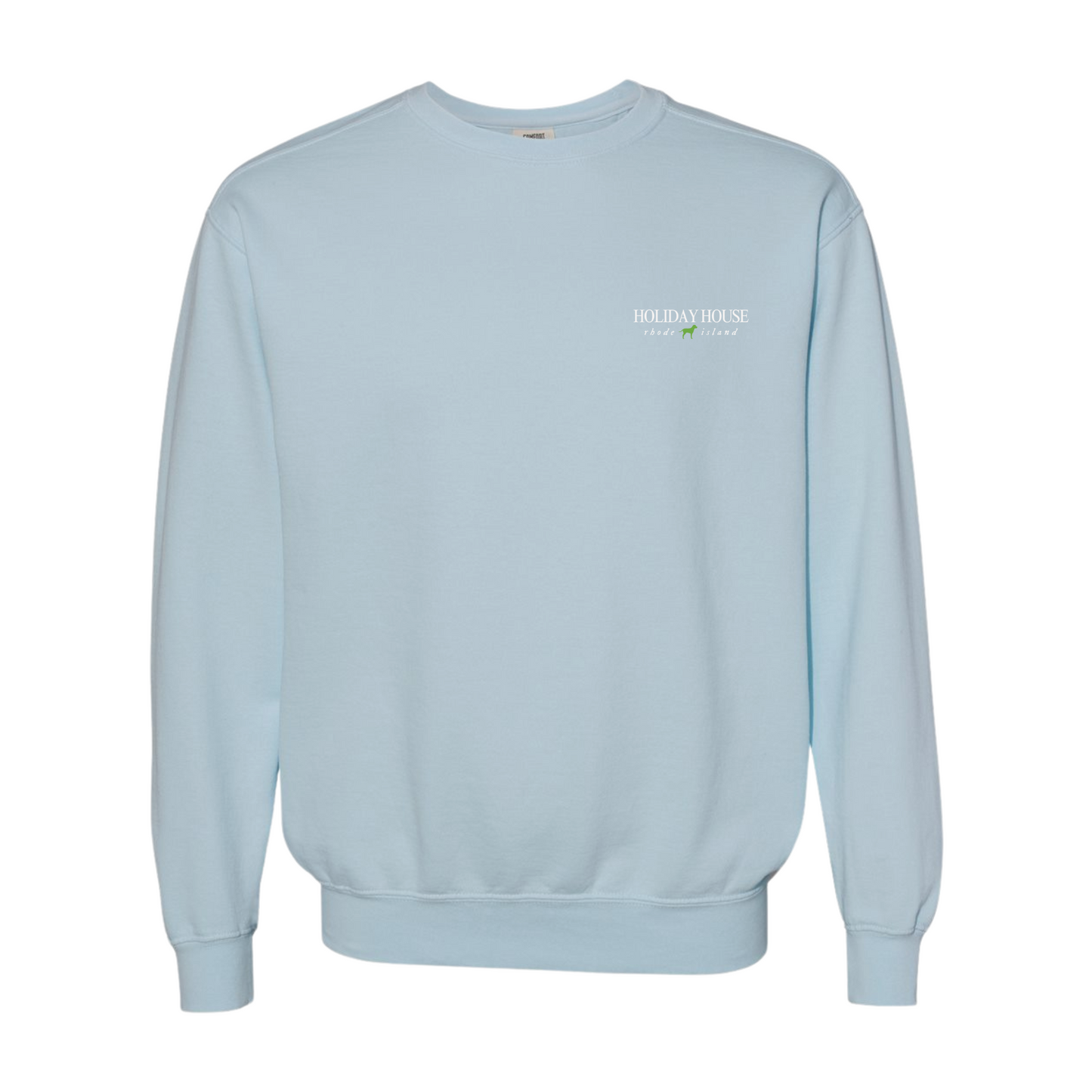 Holiday House Embroidered Comfort Colors Crewneck