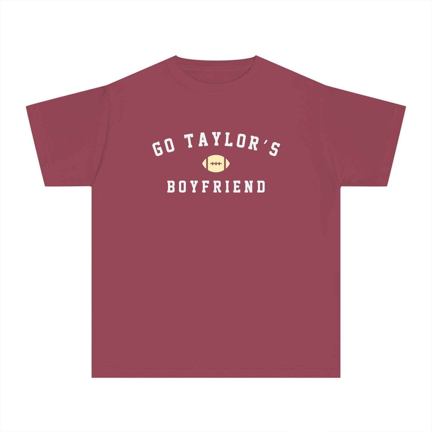 Go Taylor's Boyfriend Youth Jersey tee (Front and Back)