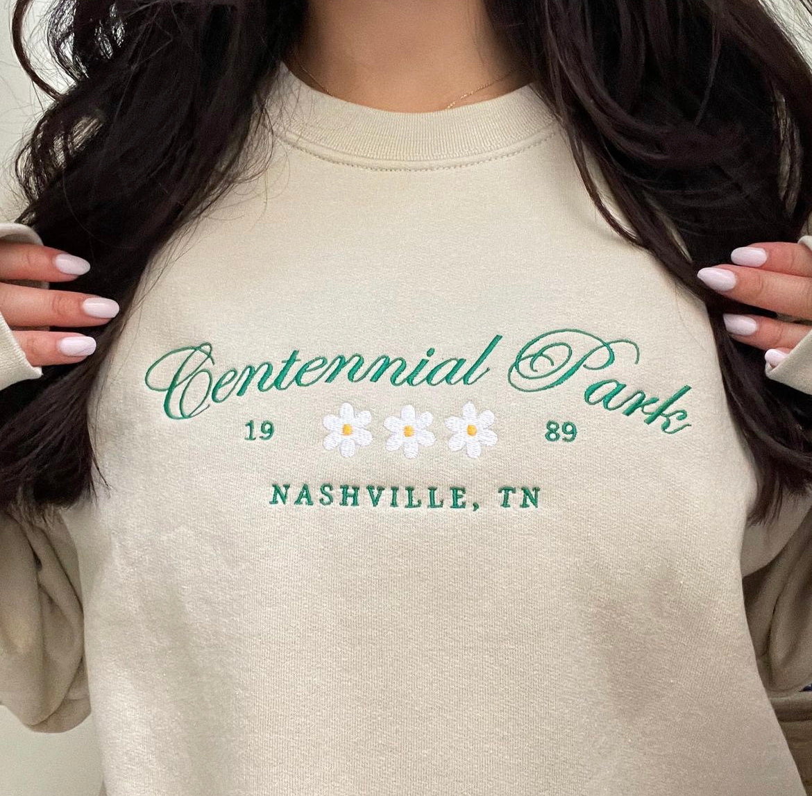 Centennial Park Embroidered Crewneck