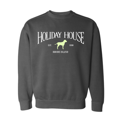 Holiday House Key Lime Green Dog Crewneck