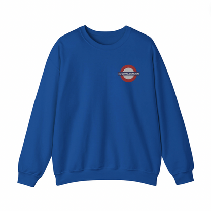 So Long, London Underground Embroidered Crewneck