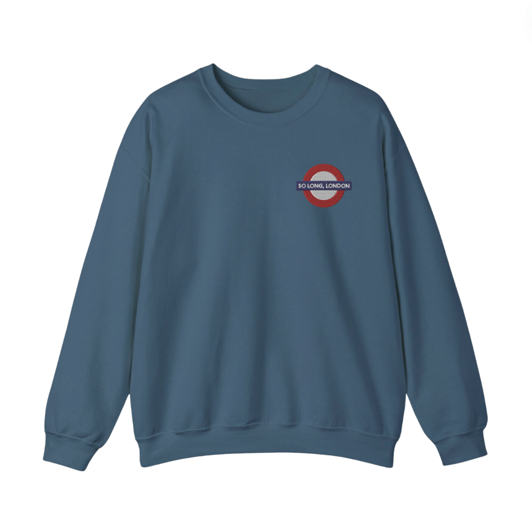 So Long, London Underground Embroidered Crewneck