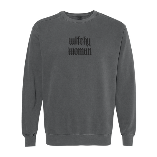 Witchy Woman Embroidered Crewneck