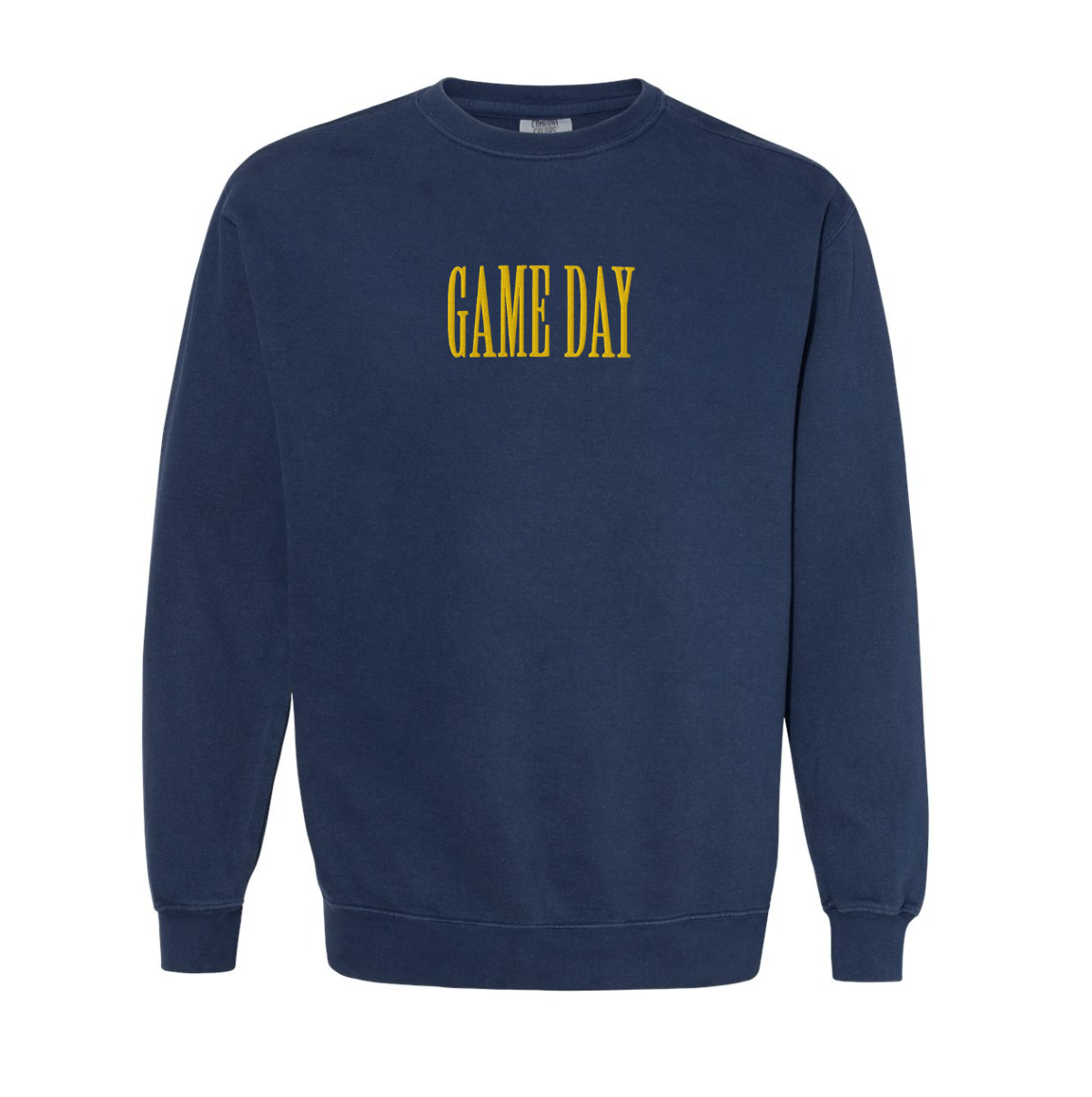 Game Day Embroidered Comfort Colors Crewneck