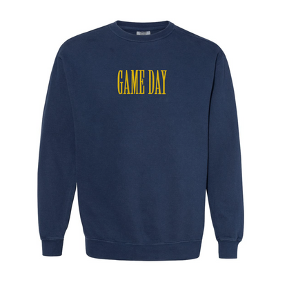 Game Day Embroidered Comfort Colors Crewneck