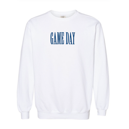 Game Day Embroidered Comfort Colors Crewneck
