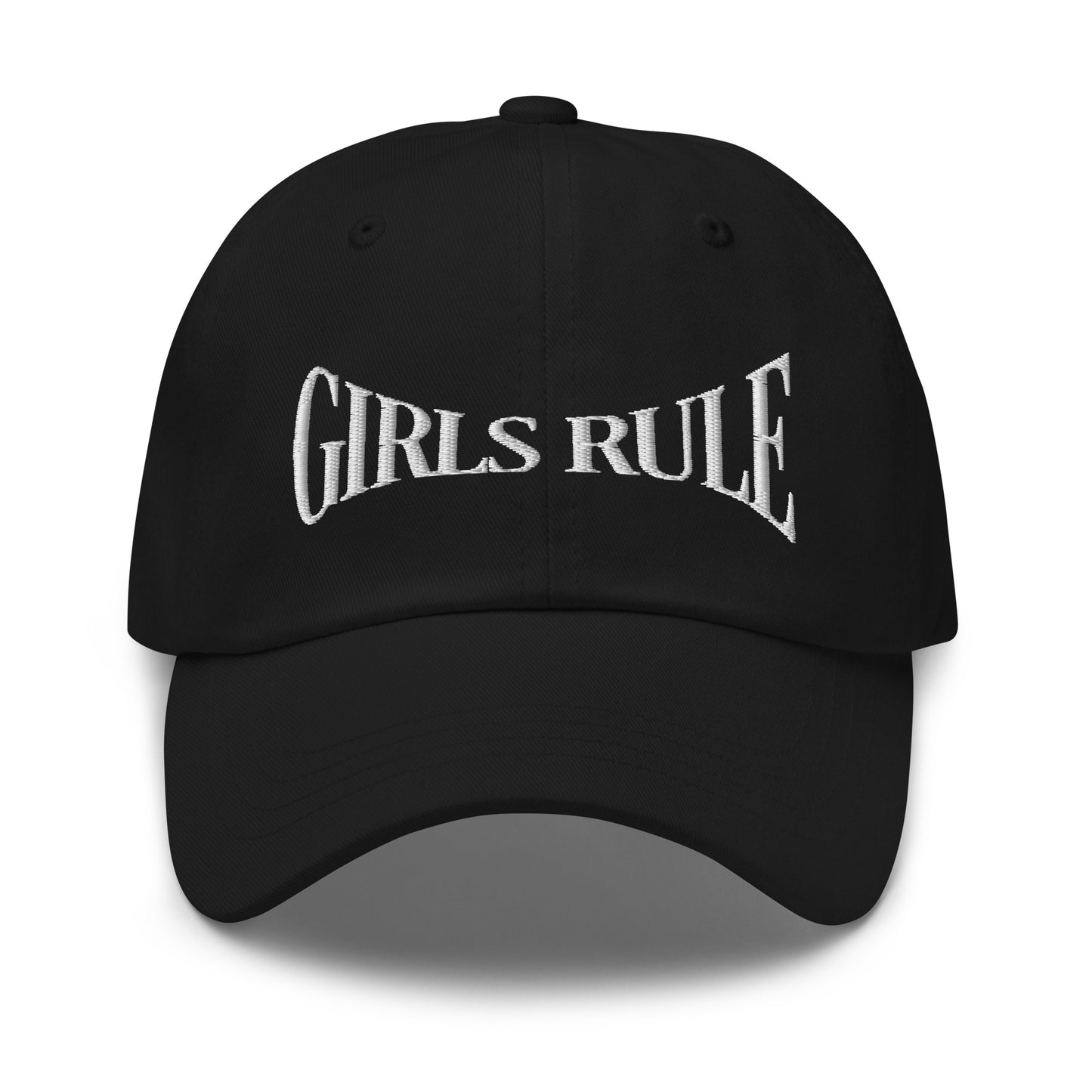 Girls Rule Embroidered Baseball Cap