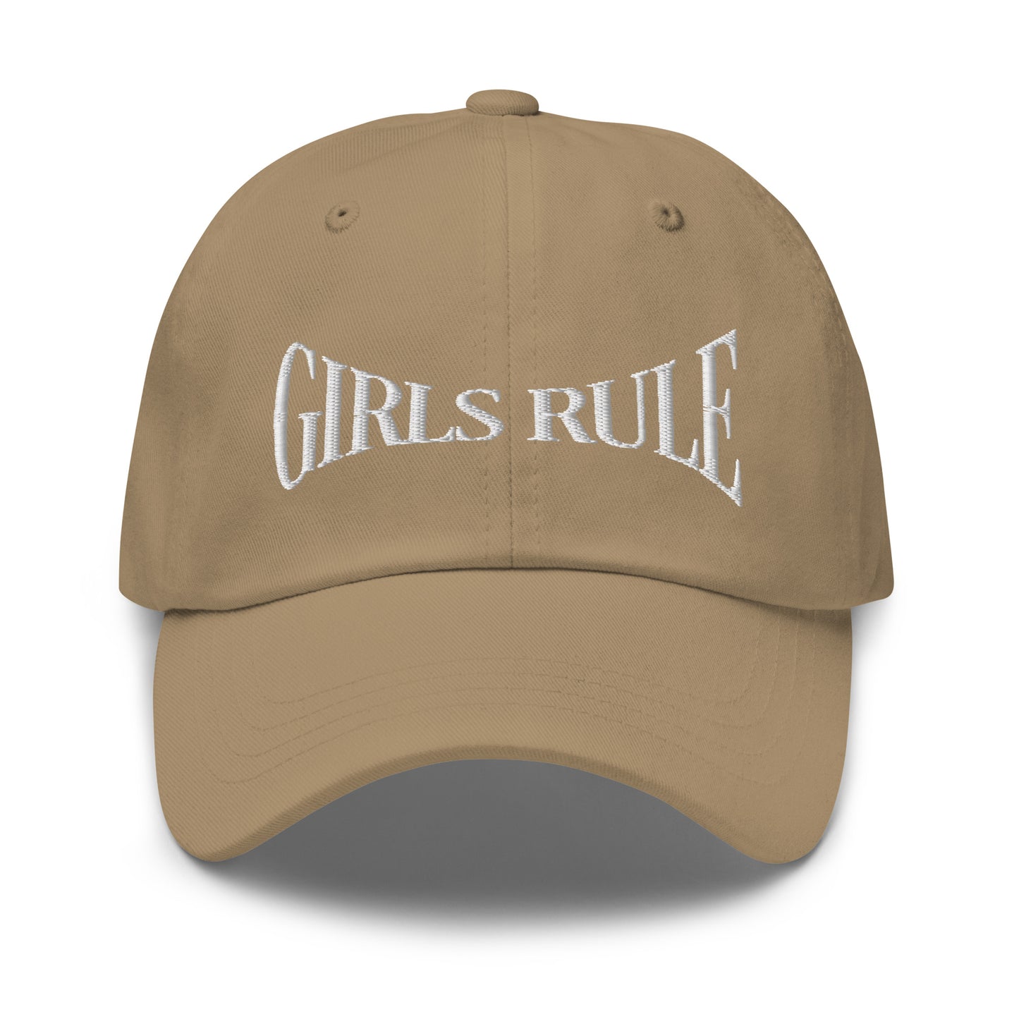 Girls Rule Embroidered Baseball Cap