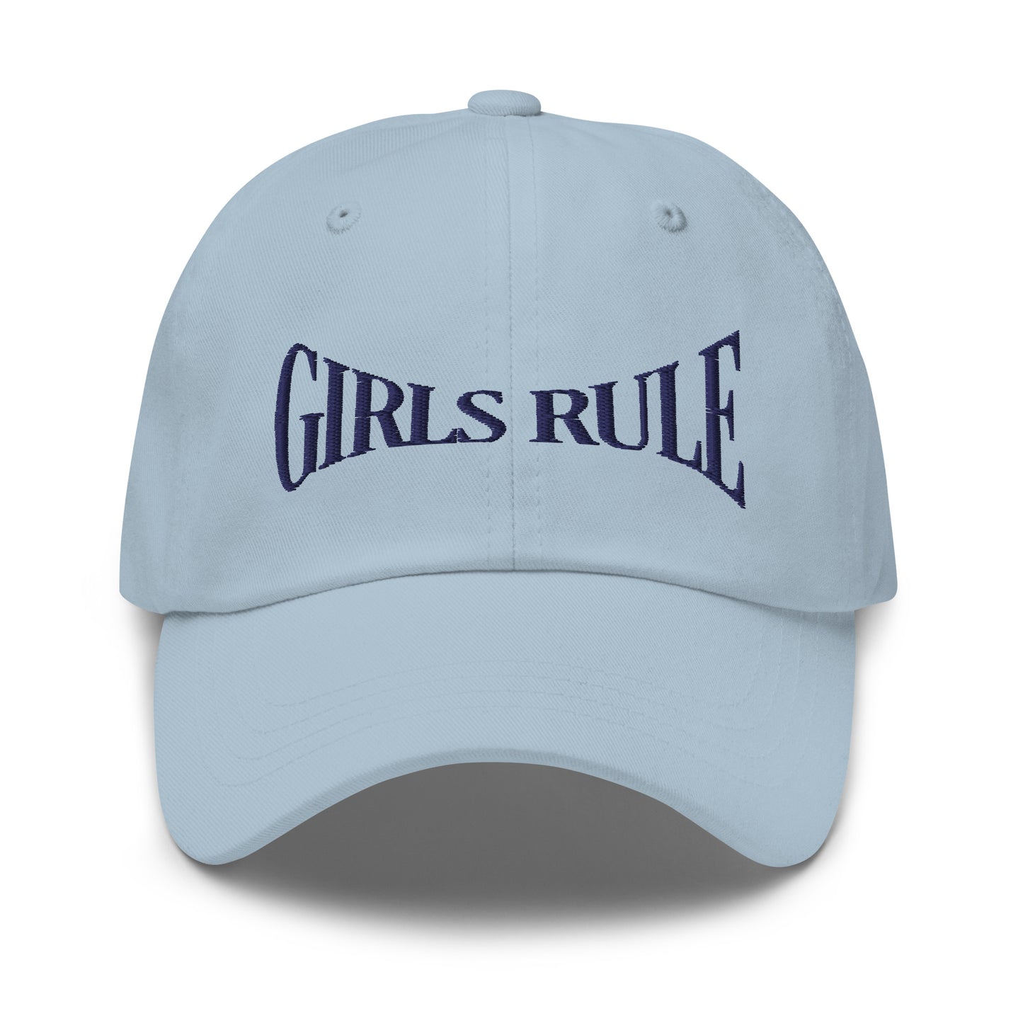 Girls Rule Embroidered Baseball Cap