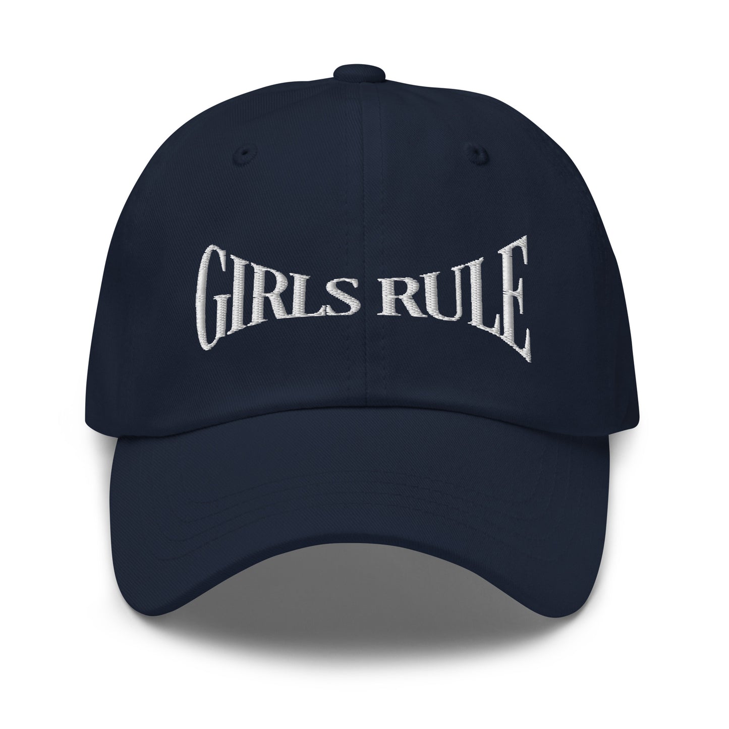 Girls Rule Embroidered Baseball Cap