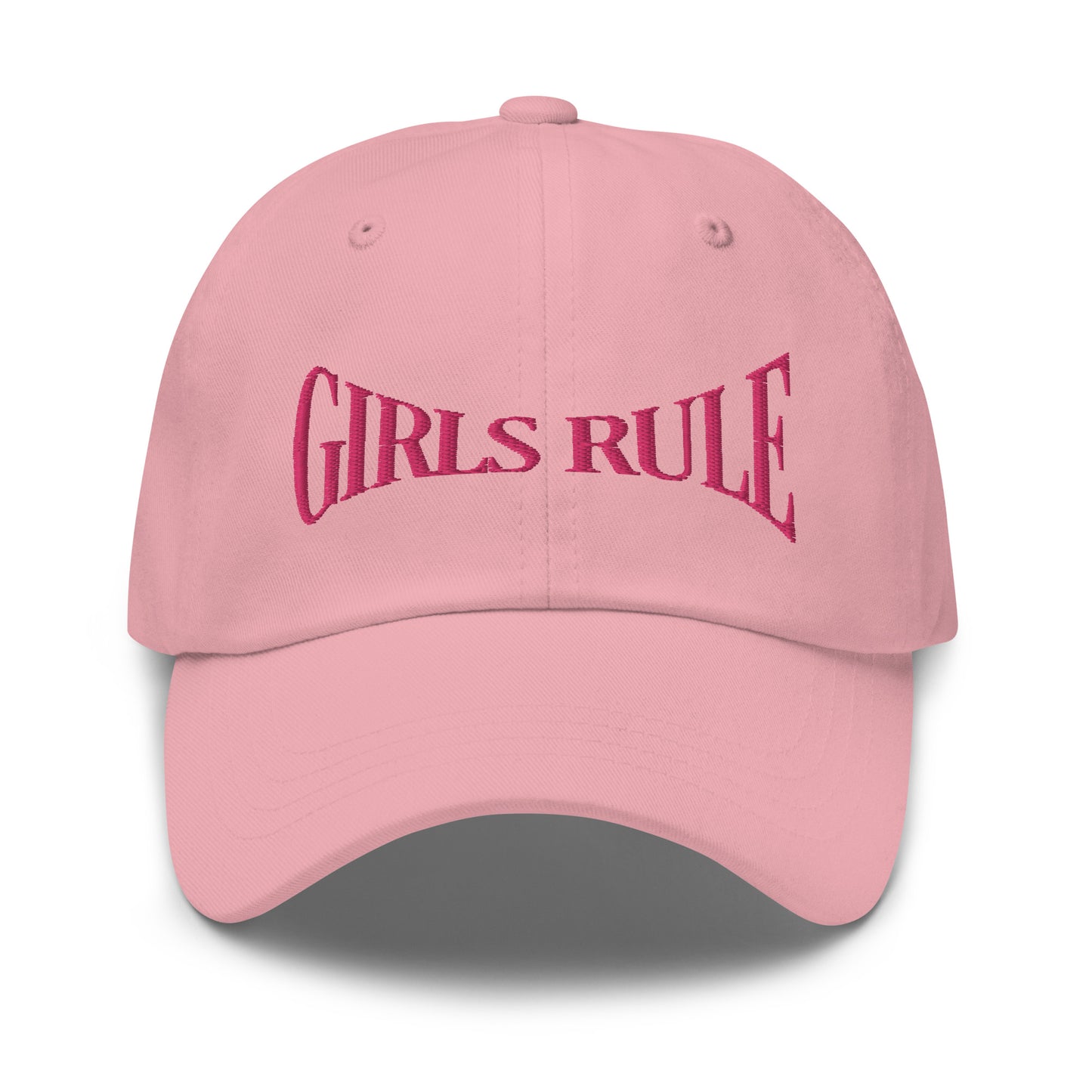 Girls Rule Embroidered Baseball Cap