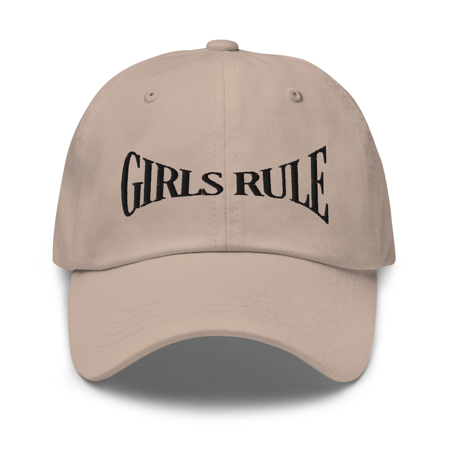 Girls Rule Embroidered Baseball Cap