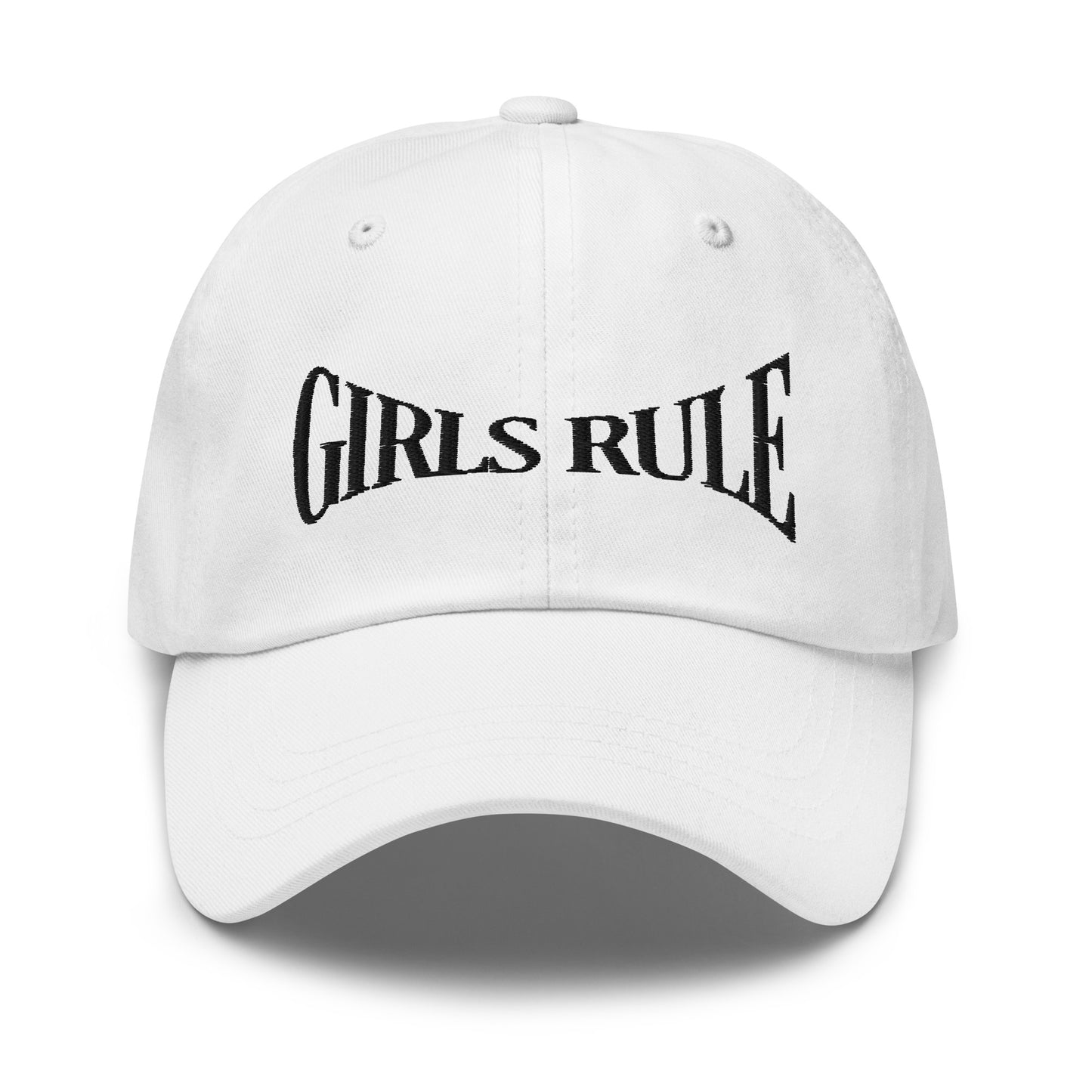 Girls Rule Embroidered Baseball Cap