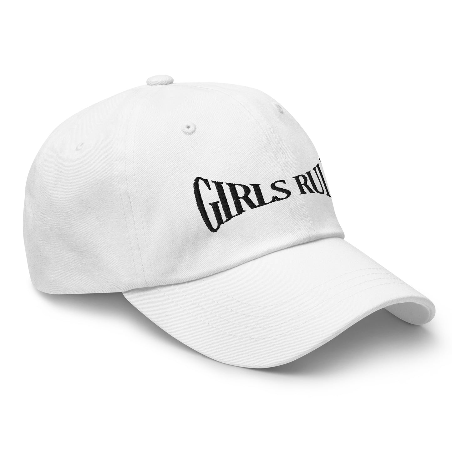 Girls Rule Embroidered Baseball Cap