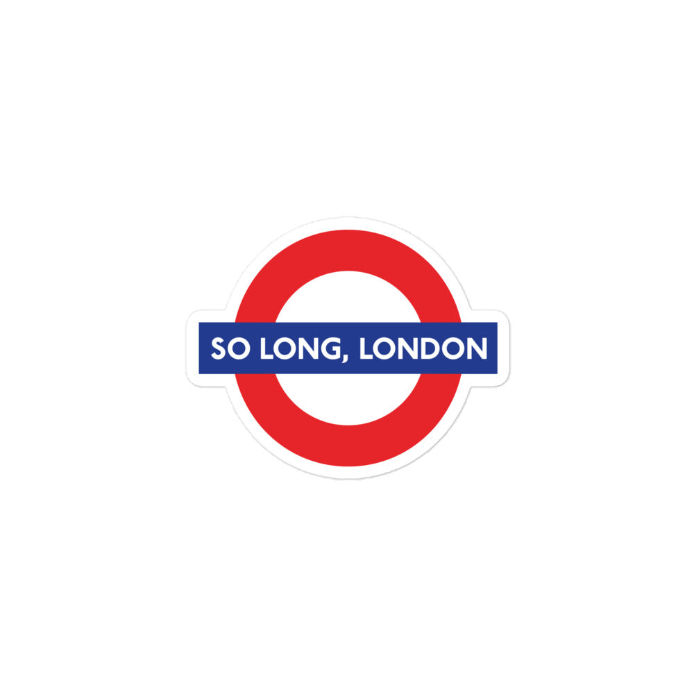 So Long, London Sticker