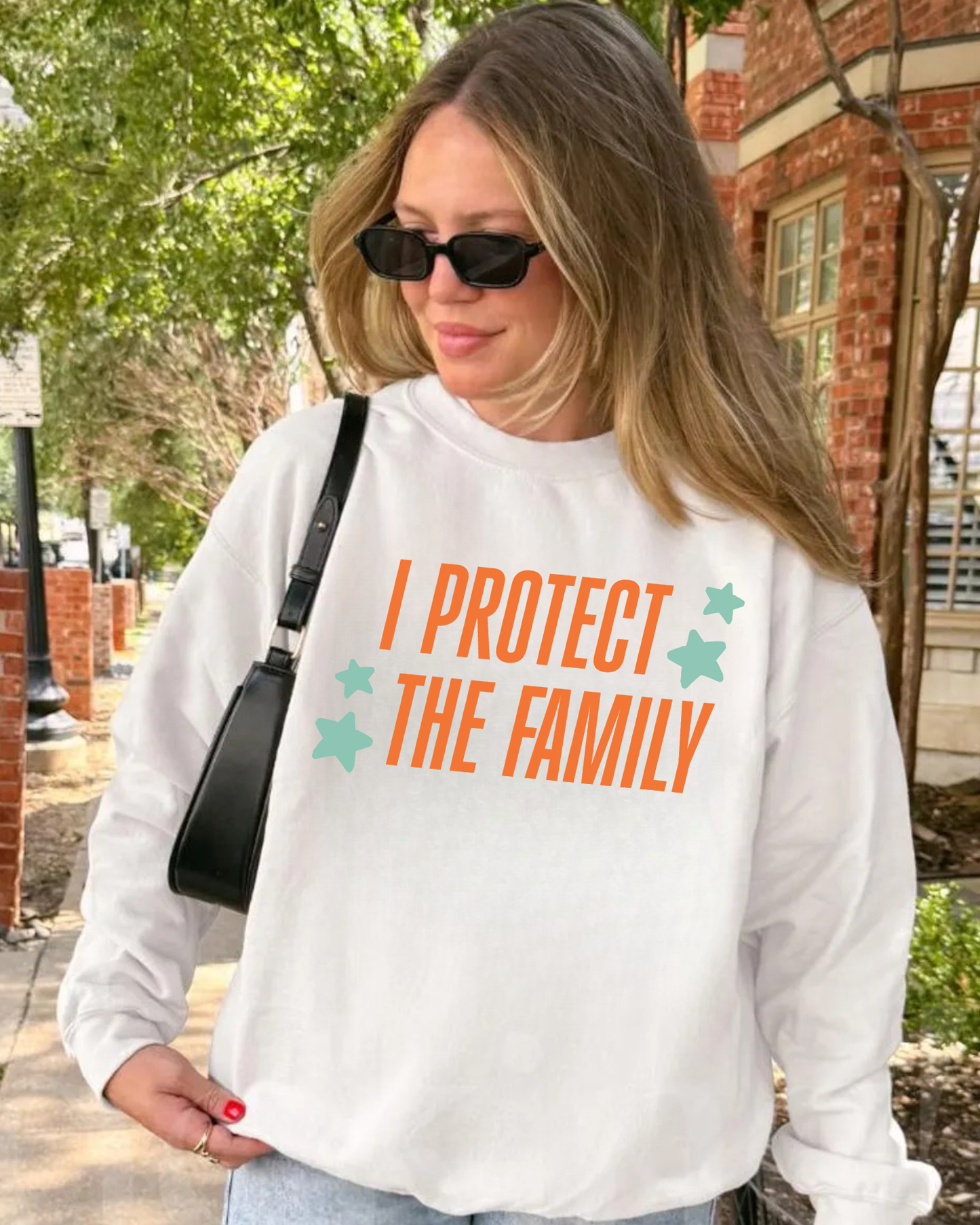 I Protect The Family Crewneck