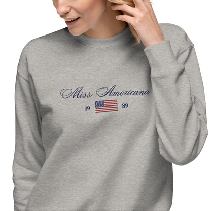 Miss Americana Vintage Embroidered Crewneck