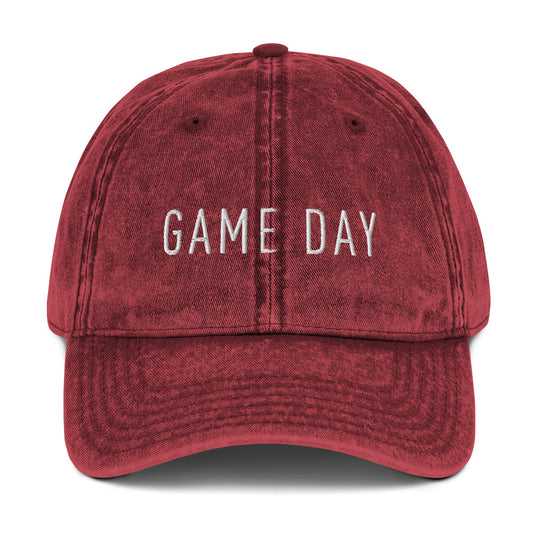 Game Day Embroidered Baseball Cap