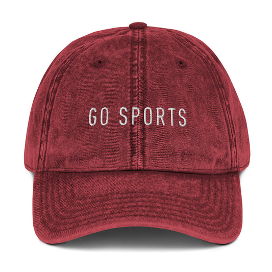 Go Sports Embroidered Baseball Cap