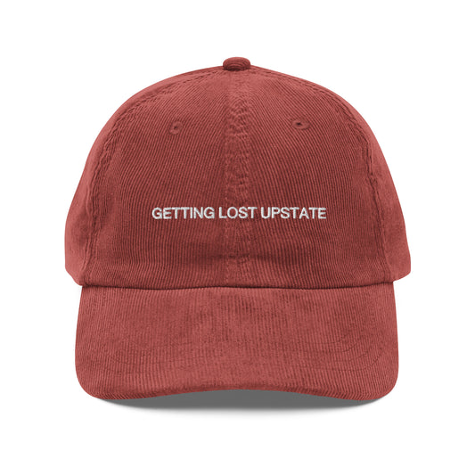 Getting Lost Upstate Corduroy Baseball Cap