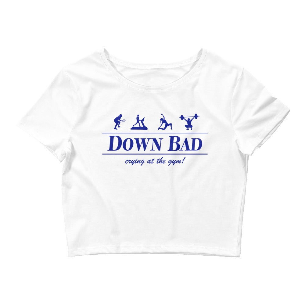 Down Bad Retro Gym Crop Top